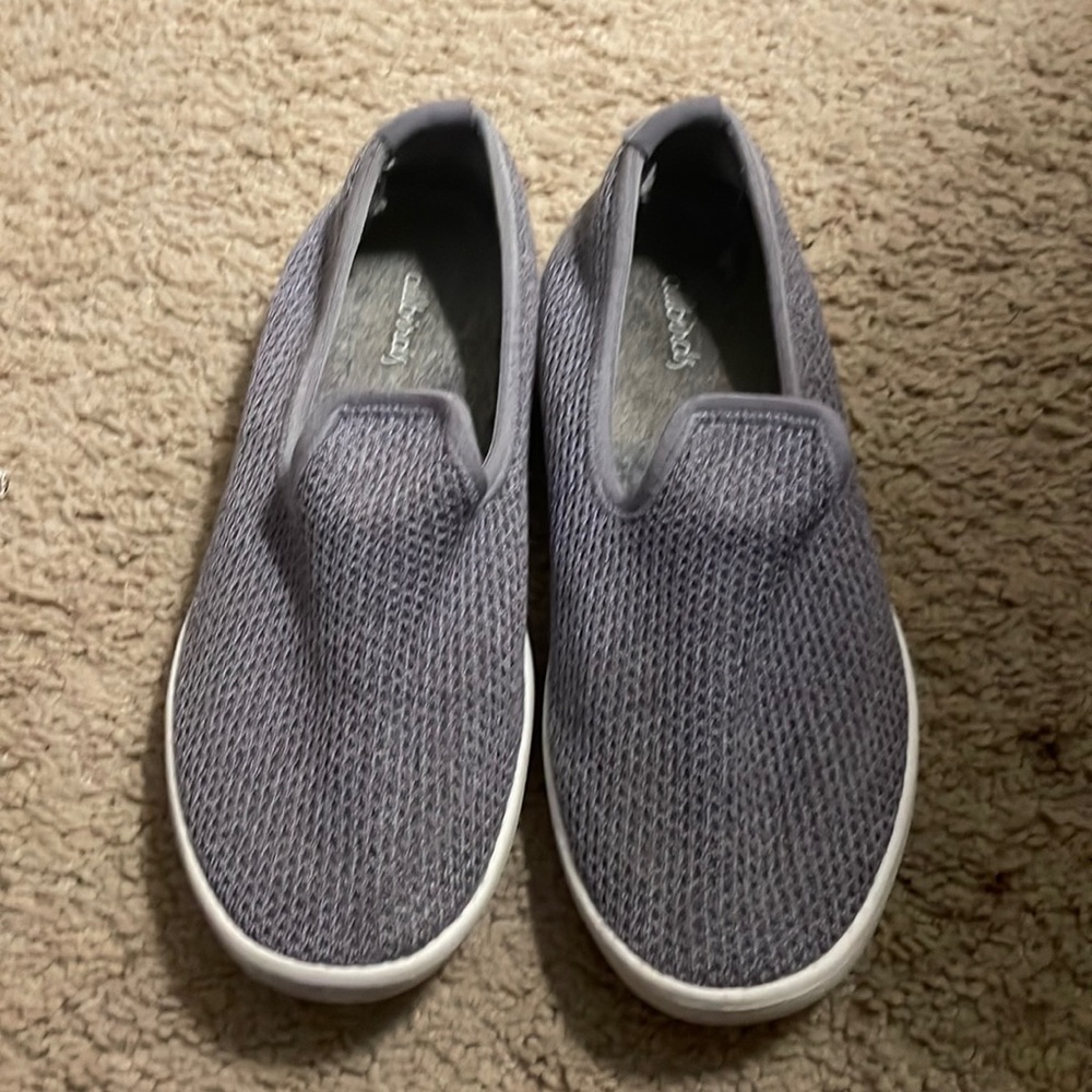 Grey slide on Allbirds sneaker